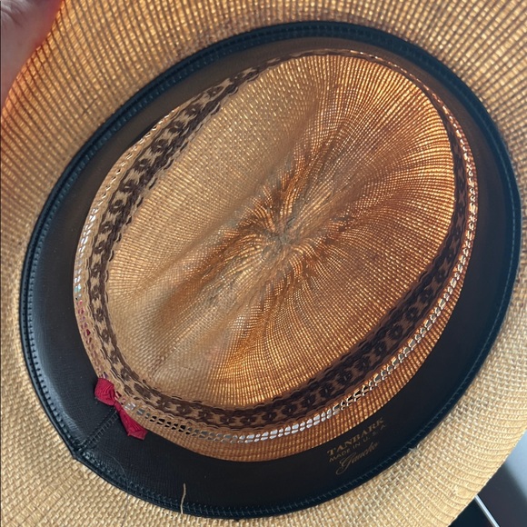 Cowboy hat, TanBark Men's Tan and Brown Woven Hat - Picture 3 of 6